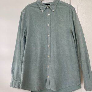 Charles Tyrwhitt Weekend Extra Slim Fit Button Down, Long-Sleeve Shirt, Green, M